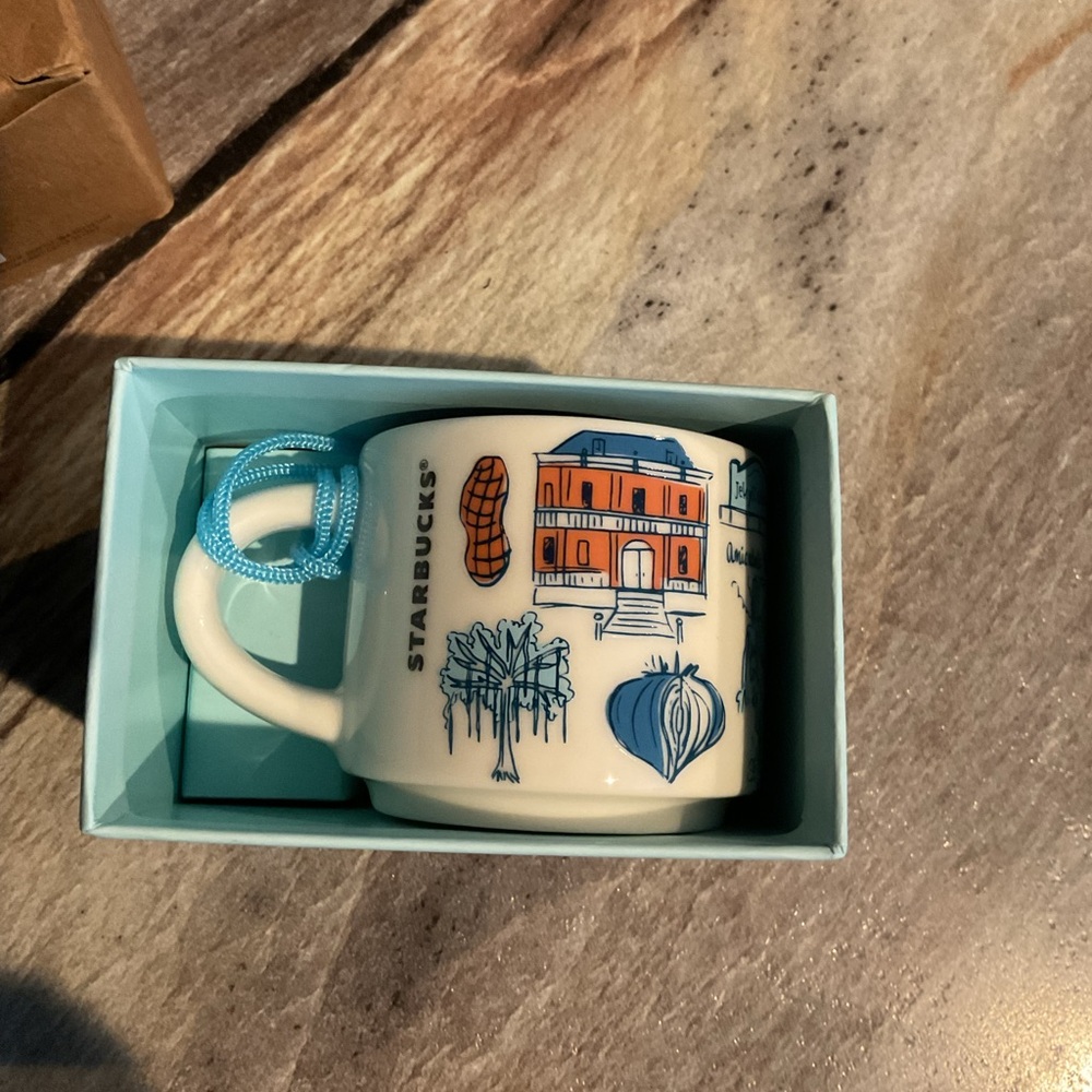 Starbucks Been There Series Georgia Mug Ornament Ceramic original Box